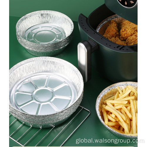 Aluminum Foil Tableware Round Silver takeaway food Aluminium Foil Container Supplier
